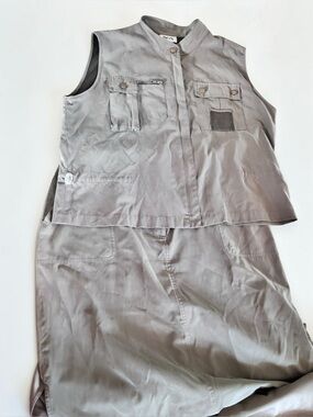 BGN Safari Utility Skirt Set Beige XL